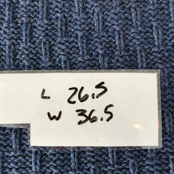 Connemara Knitwear 100% Pure New Wool Merino Cropped Poncho Made in Ireland Blue - Picture 13 of 13